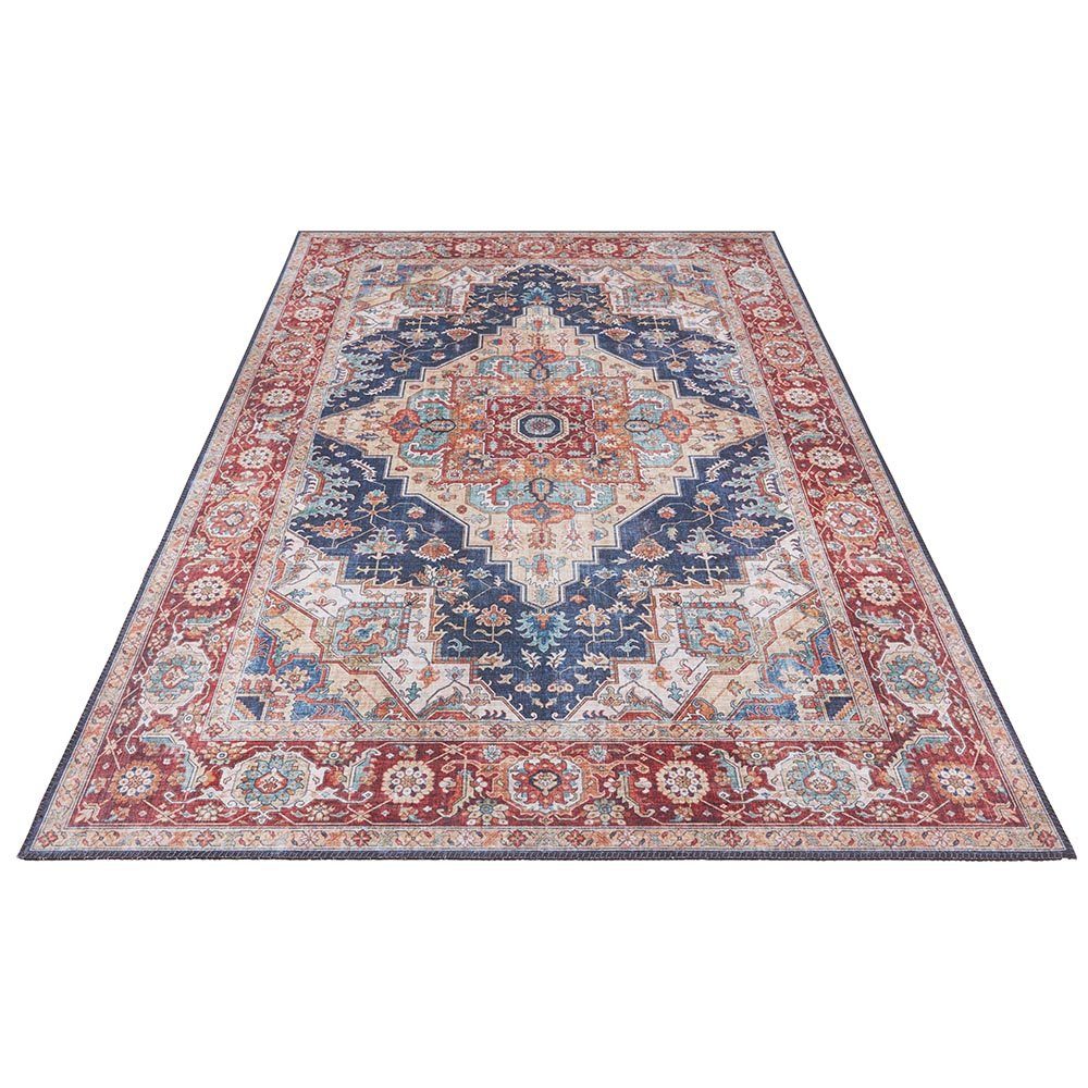 NOURISTAN Teppich Vintage Teppich Sylla Indigoblau, rechteckig, Höhe: 5 mm günstig online kaufen