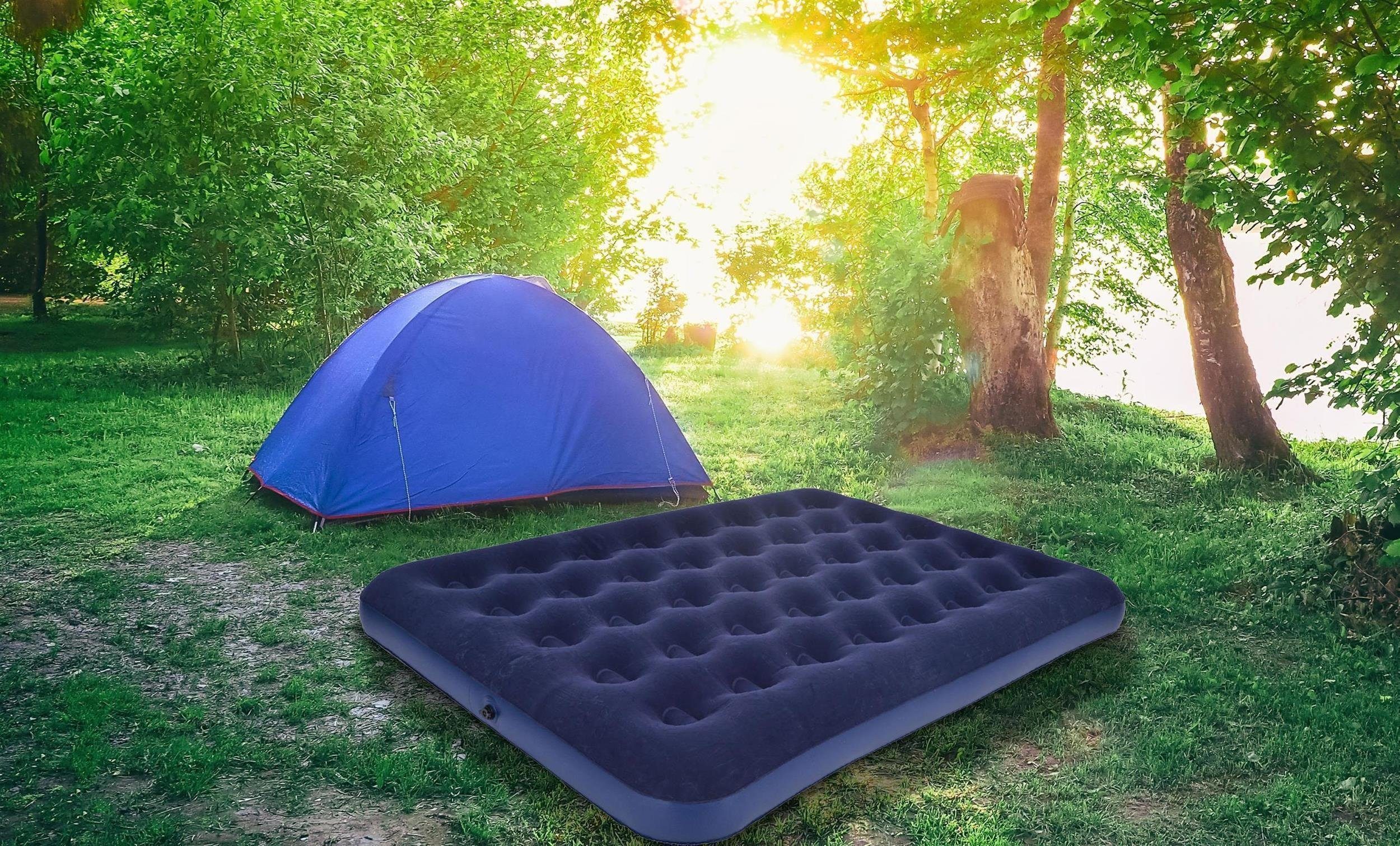 Avenli Luftbett Campingbett aufblasbar 191x137x22 Oberfläche mit Gästebett 2 Personen), für cm, beflockter (Luftmatratze