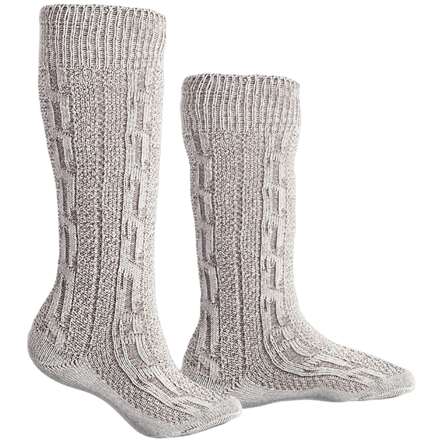 German Wear Trachtensocken GW200 1xPaar AMZ Trachtensocken Trachtenstrümpfe Zopfmuster 40cm