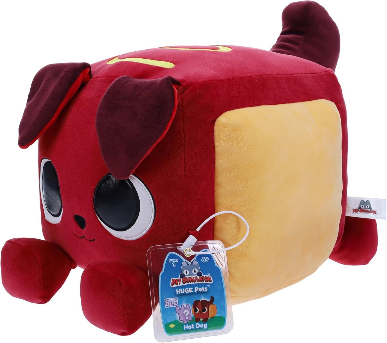 Pet Genie Kuscheltier Pet Simulator Große Tiere Hotdog 25 cm Plüschtier Kuscheltier 3+