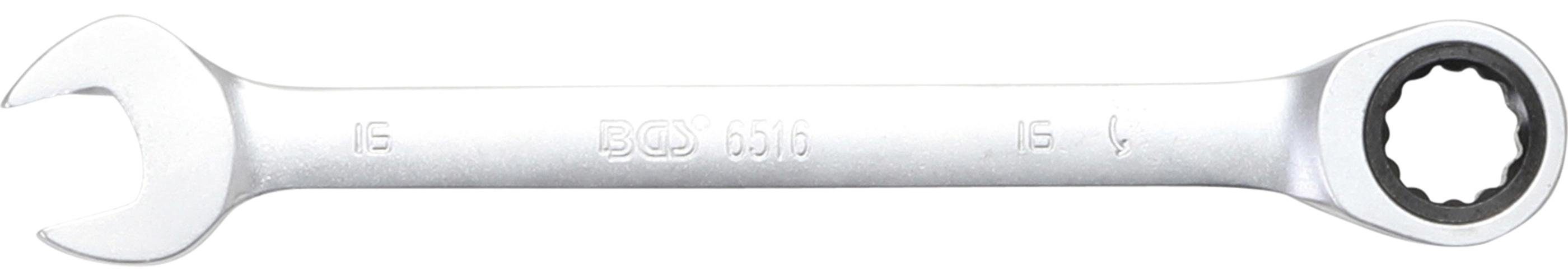 BGS technic Stecknuss Ratschenring-Maulschlüssel, SW 16 mm