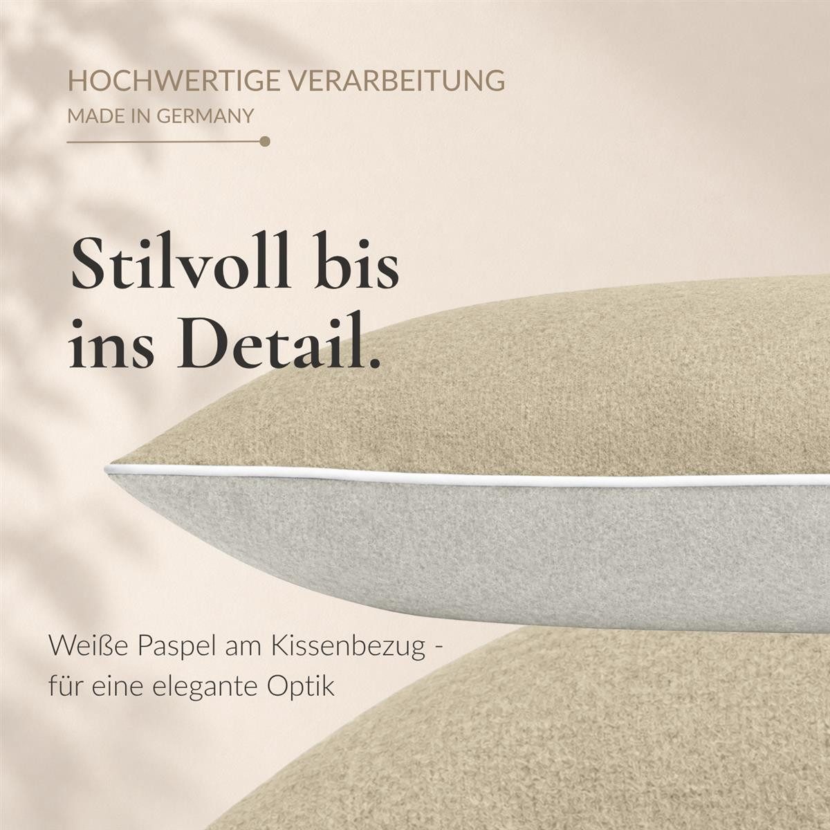 Carpe Sonno Wendebettwäsche Biber Bettwäsche Winter Flanell Baumwolle 135x200 / 155x220 / 200x200, Biber, 2 teilig, Warme MADE IN GERMANY Winterbettwäsche kusch – Bild 2 von 5