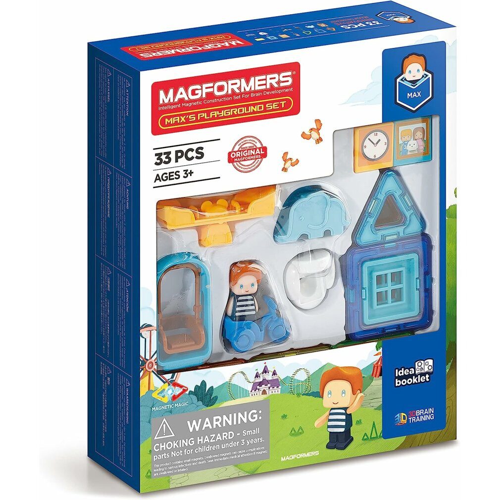 MAGFORMERS MINI Maxik's Spielplatz 33 Stück Konstruktions-Spielset, (Packung)
