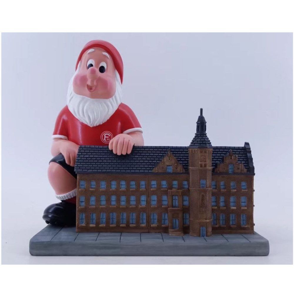 Fortuna Düsseldorf Dekofigur Fortuna Düsseldorf Gartenzwerg "Rathaus"