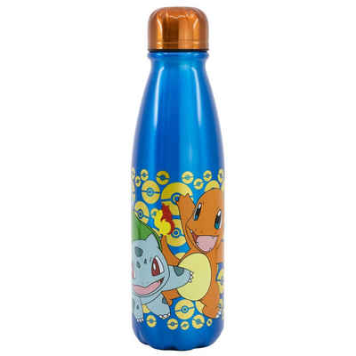 POKÉMON Trinkflasche Pokemon Pikachu and Friends ALU Wasserflasche Flasche 600 ml