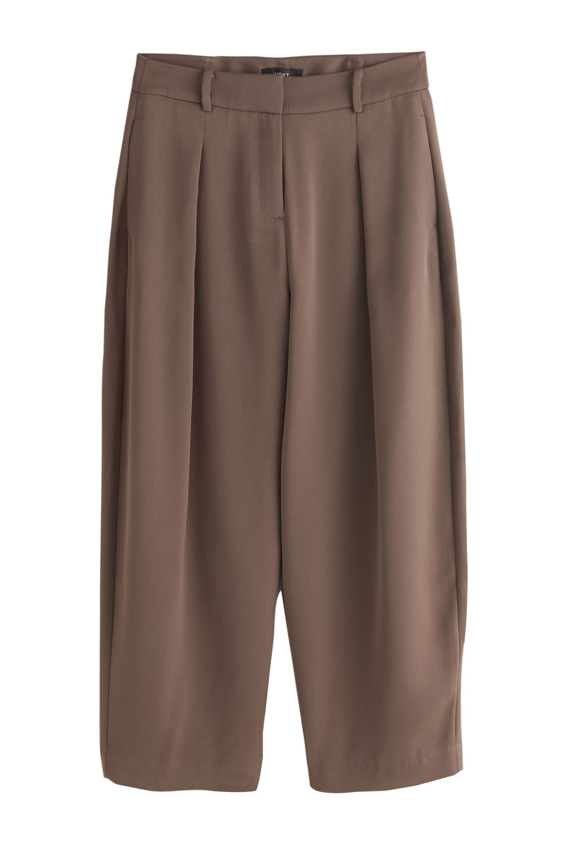 Stoffhose Figurbetonte Satinhosen im Barrel Fit