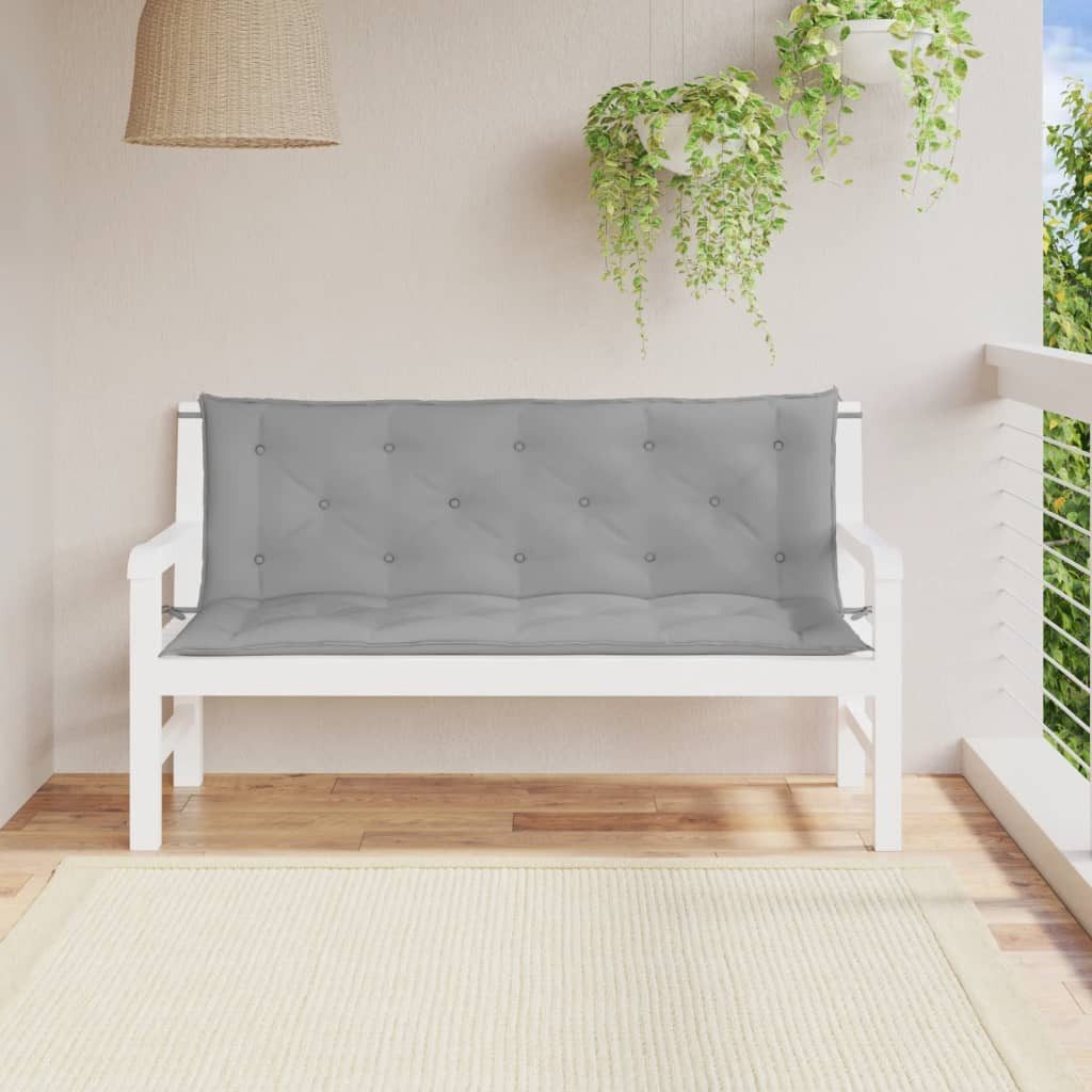 furnicato Bankauflage Gartenbankauflagen 150 x 50 x 7 cm Grau, (1 St)