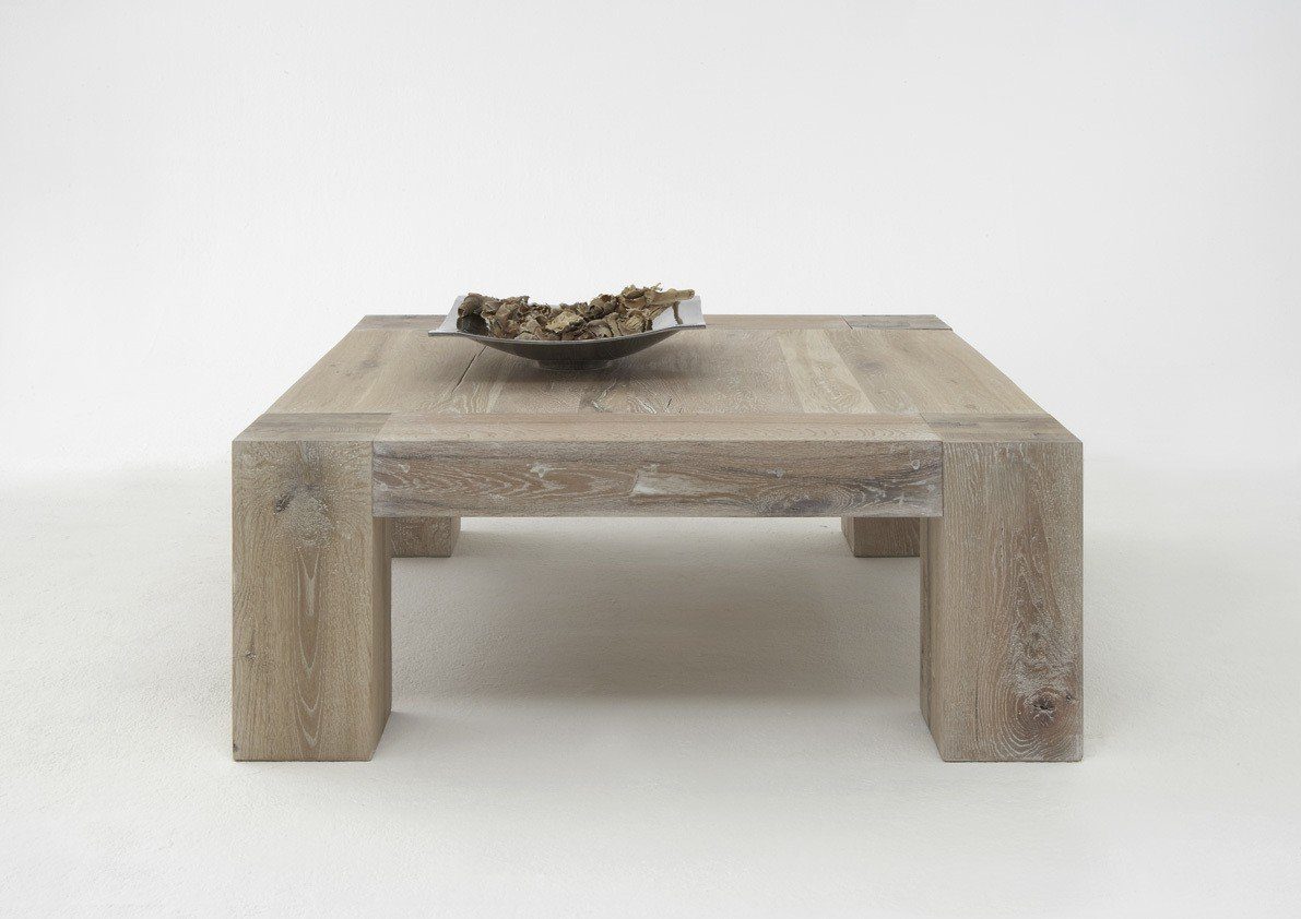 Kasper-Wohndesign Couchtisch Massivholz white wash versch. Größen »NOTOS« - Kasper-Wohndesign