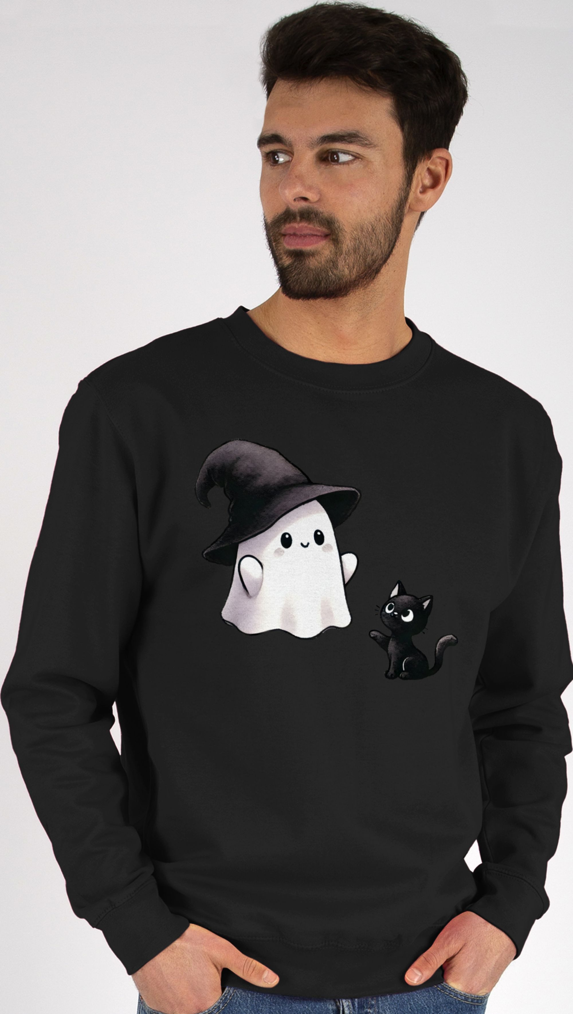 Shirtracer Sweatshirt Süßes Geister Motiv mit günstig online kaufen