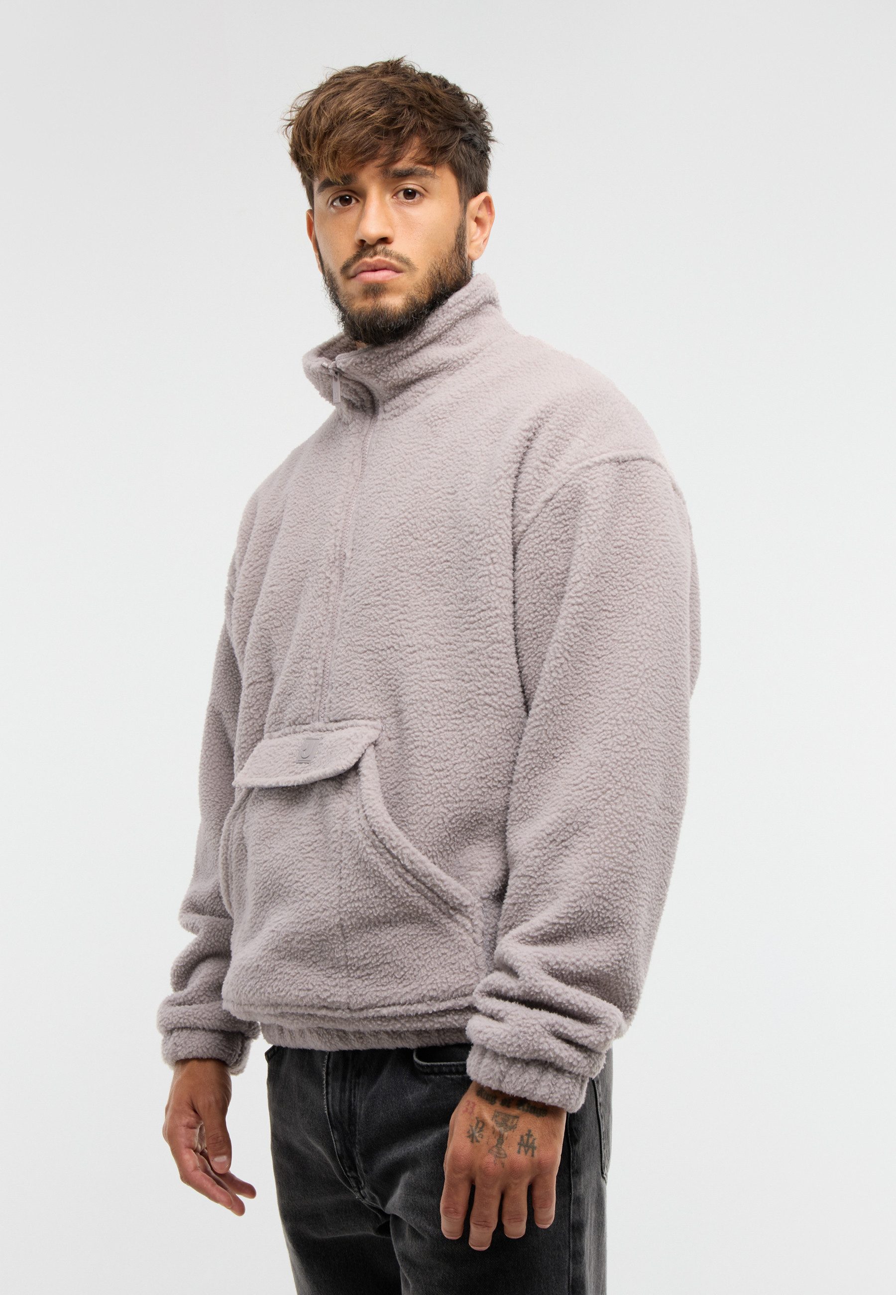 Johnny Urban Fleecepullover Ruben Fleece Half Zip Jumper (1-tlg) Gemütlicher Fleece Troyer mit Taschen