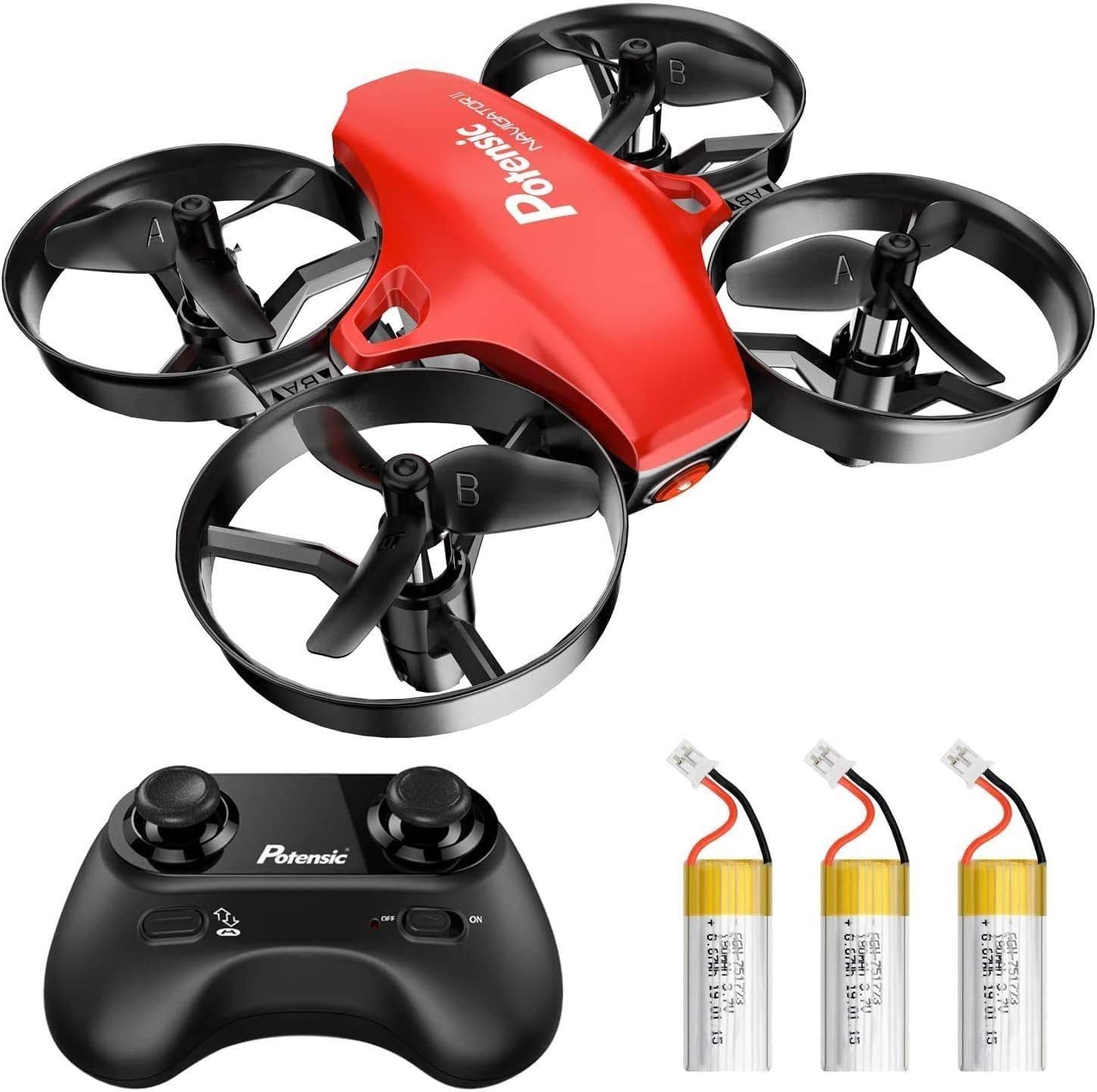 Potensic Drohne (Quadrocopter, Mini Drone mit Höhenhaltemodus, Start/Landung mit einem)