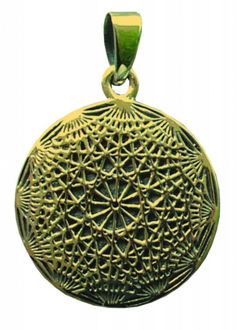 Kettenanhänger Anhänger "Kosmogramm" Messing 3,0cm 6,2g
