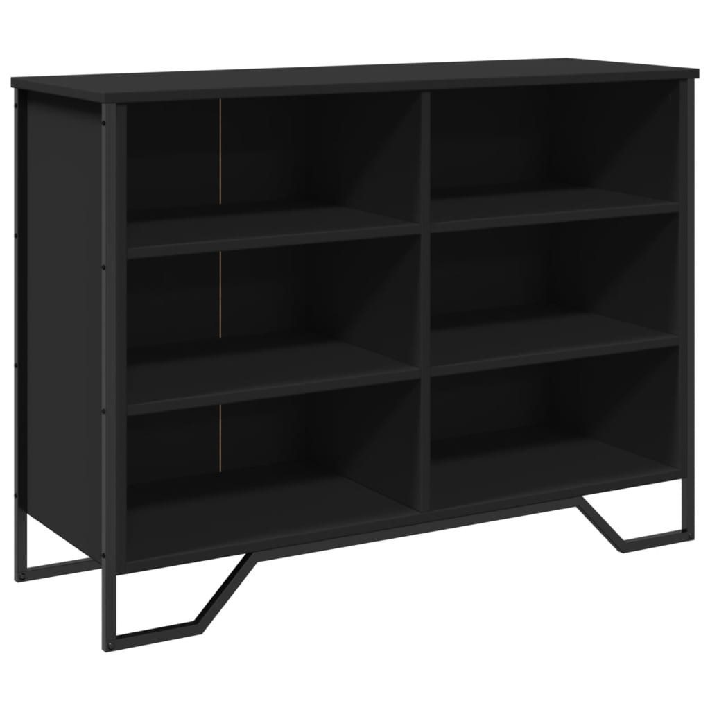 vidaXL Sideboard Sideboard Schwarz 101x35,5x74,5 cm Holzwerkstoff (1 St) günstig online kaufen