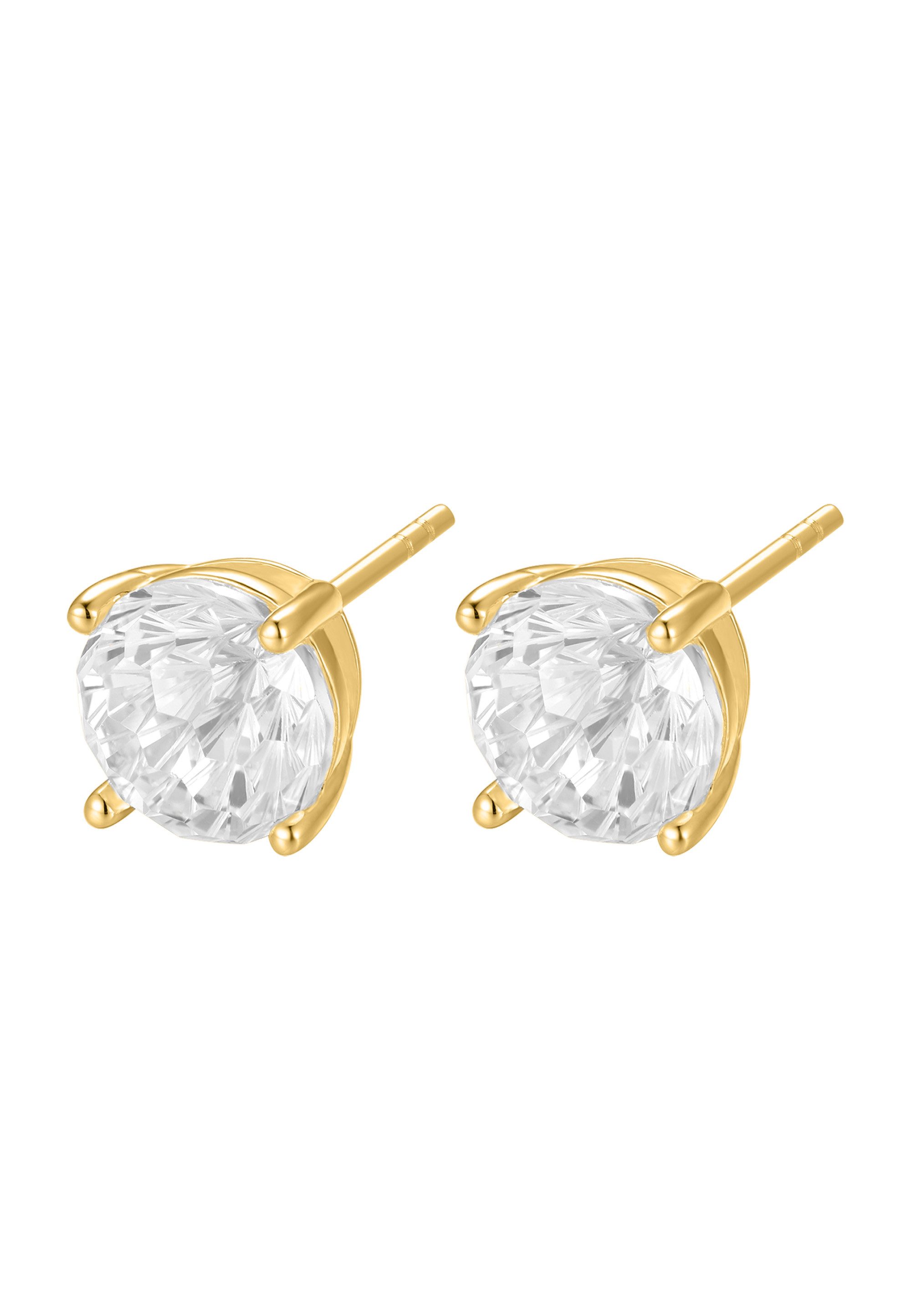 NANA KAY Paar Серьги-гвоздики Classic Solitaire, mit farblosem Stein