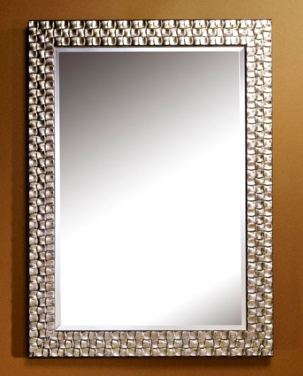 cm x 98 Luxus Spiegel 71 Silber Wandspiegel Padrino H. - Wandspiegel Wohnzimmer Casa