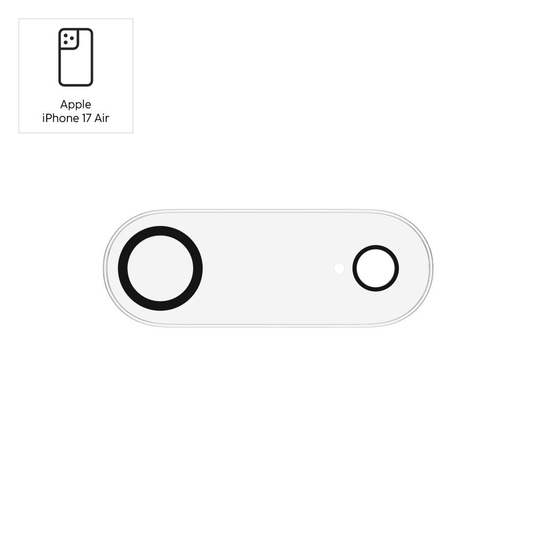 Hama Kameraschutzglas Kameraschutz für iPhone Air (Panzerglas Handykamera, 9H)
