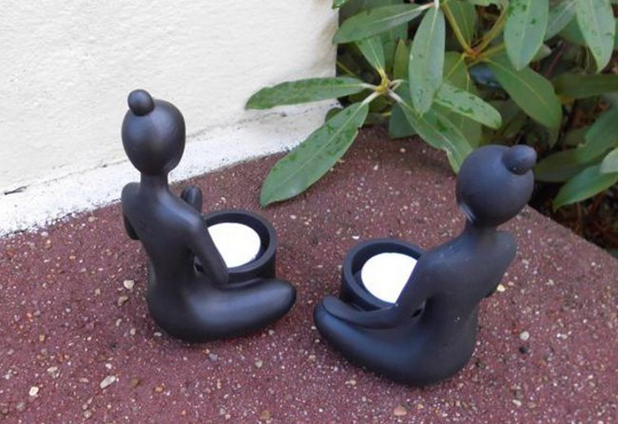 Deko-Impression Dekofigur Skulpturen-Set Yoga 2 Stück Fengshui Deko-Figuren / Teelichthalter (2 St)