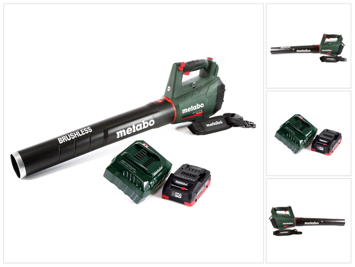 metabo Akku-Laubbläser LB 18 LTX BL Akku Laubbläser 18 V Brushless + 1x Akku 4,0 Ah + Ladege