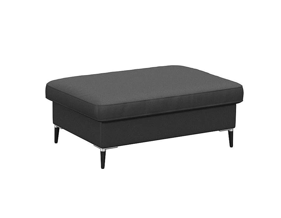 FLEXLUX Pouf Fiore, Kaltschaum, Füße Alu+schwarz