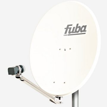 fuba DAL 802 W Sat Anlage Antenne Schüssel Twin LNB DEK 217 2 Teilnehmer SAT-Antenne