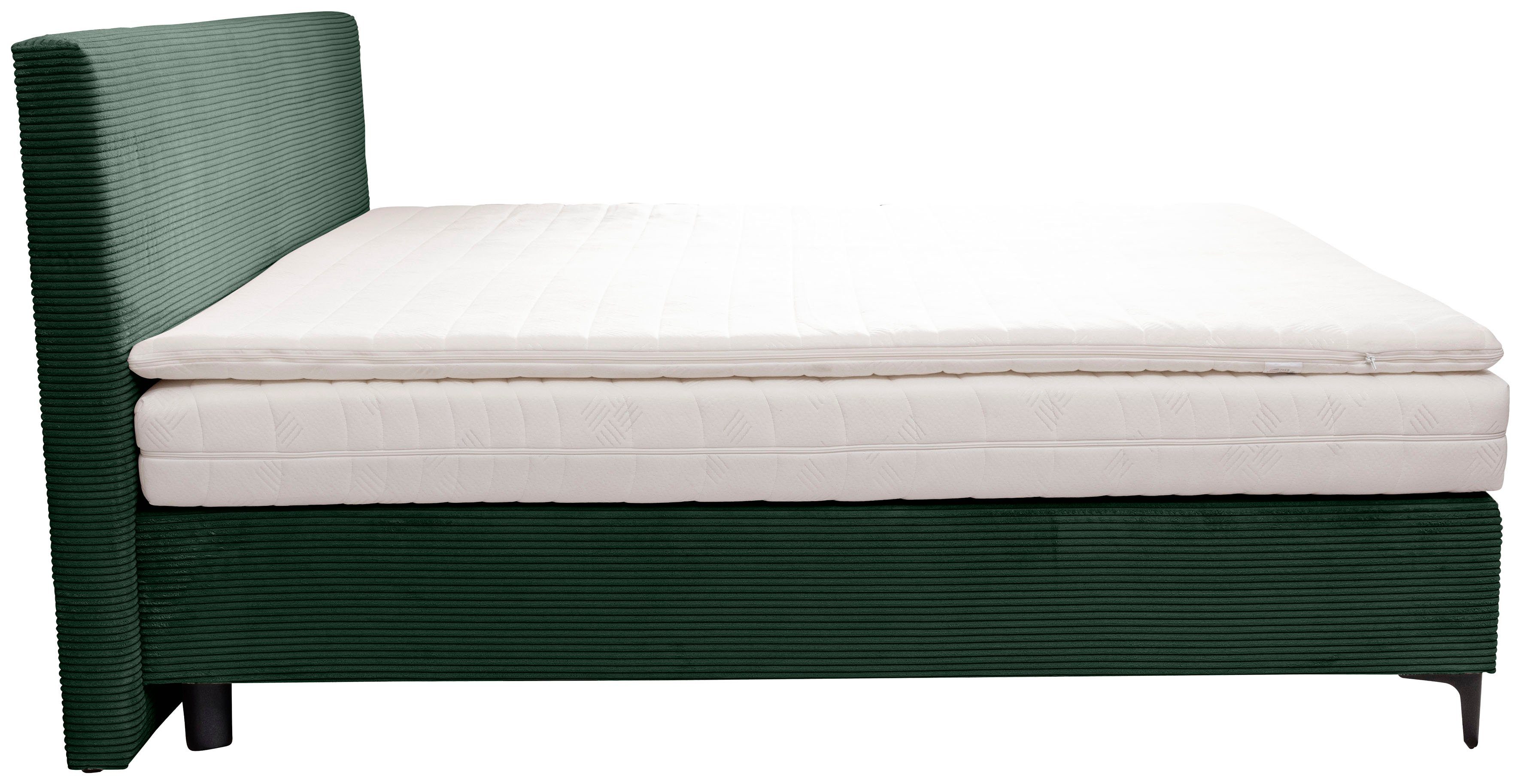 GCT Pico, und alina 333 Matratzen inkl. Topper olivgrün Boxspringbett