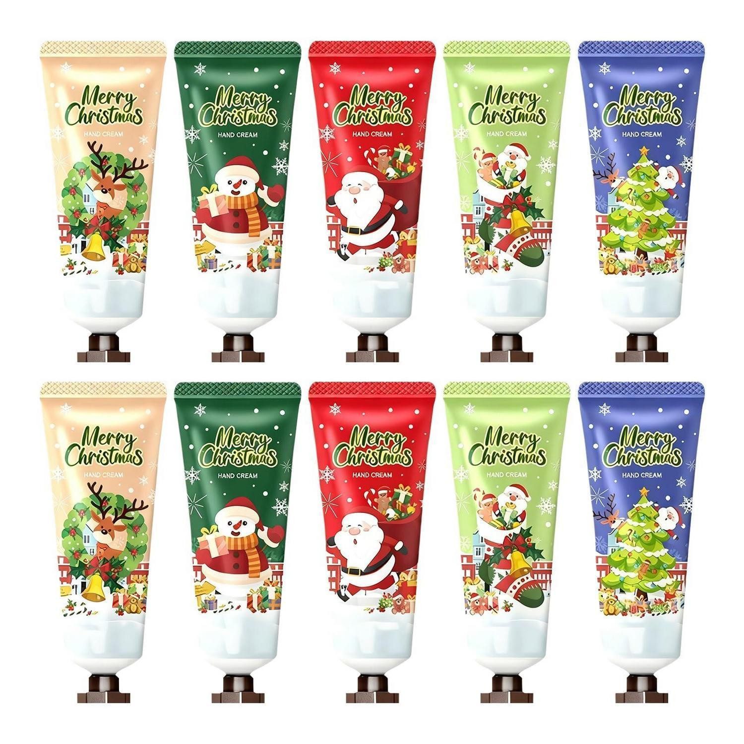 LuxusKollektion Geschenkbox Handcreme Weihnachts-Set Mini 10x20g 5 Duftvarianten