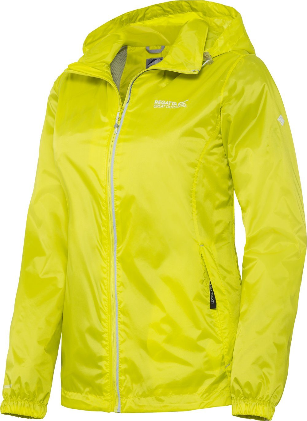 Regatta Regenjacke Ultraleicht, talliert und voll funktionell limette