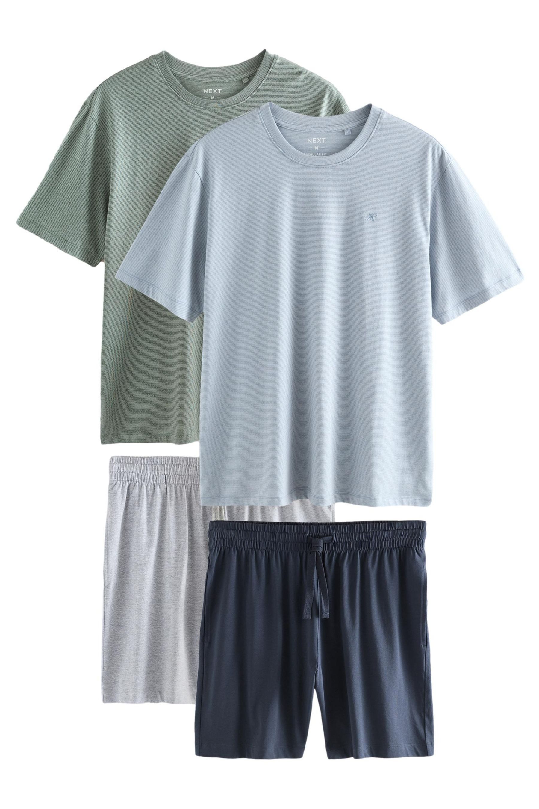 Next Pyjama Jersey-Schlafanzugshorts, 2er-Pack (4 tlg) günstig online kaufen
