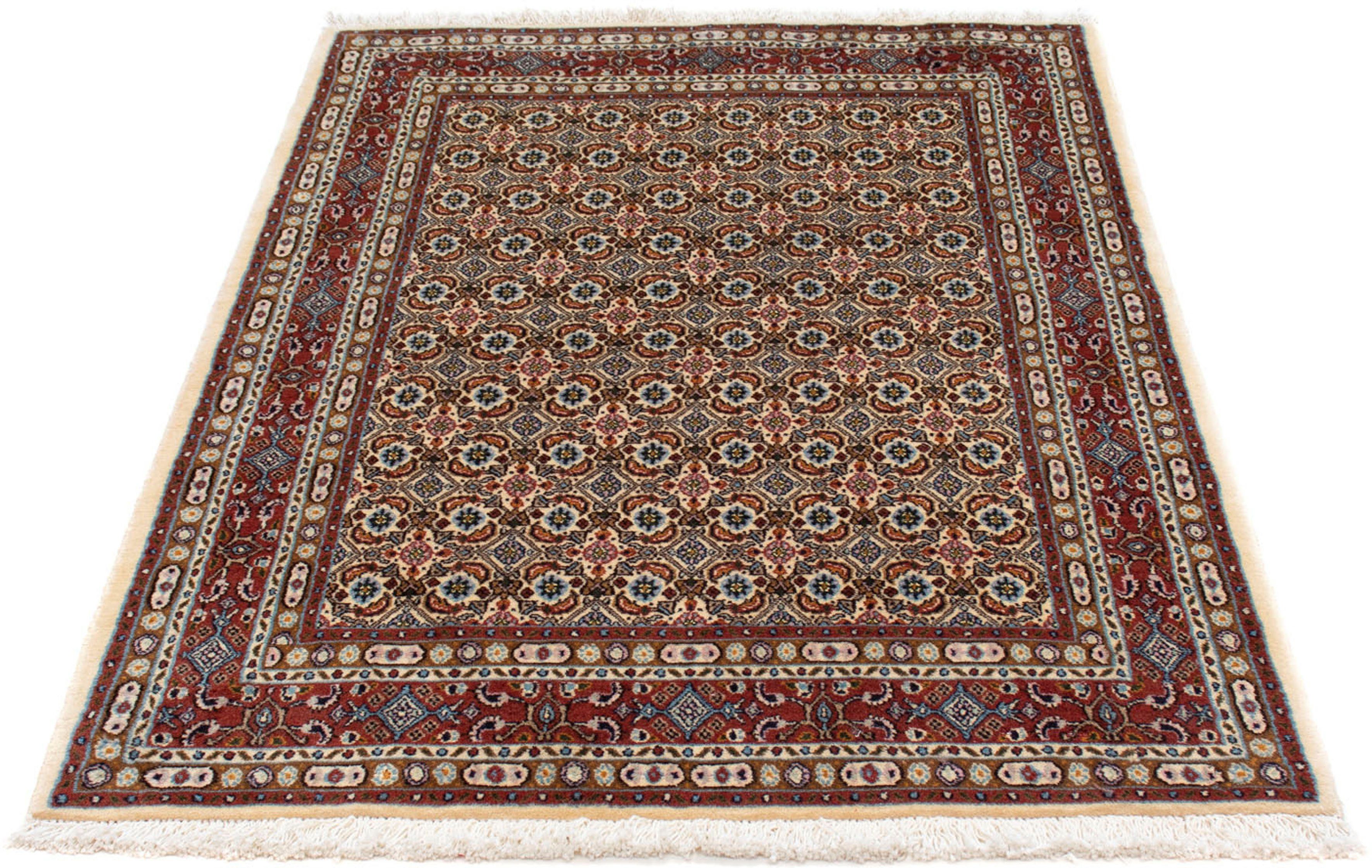 Orientteppich Perser - Classic - 148 x 100 cm - beige, morgenland, rechteckig, Höhe: 10 mm, Wohnzimmer, Handgeknüpft, Einzelstück mit Zertifikat