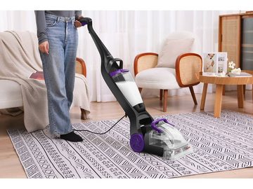 SWISS PRO+ Teppichreinigungsgerät Teppichreinigungsgerät 800W Teppichen Fußmatten Reinigungssystem, 800 W