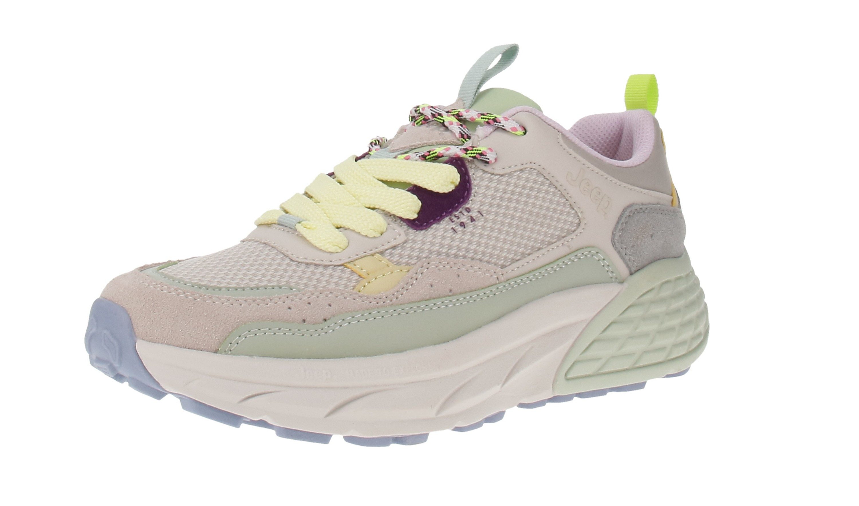 Jeep Jeep JL51513A Goove Mesh - Damen Sneaker - 854-Off-White-Mint Sneaker