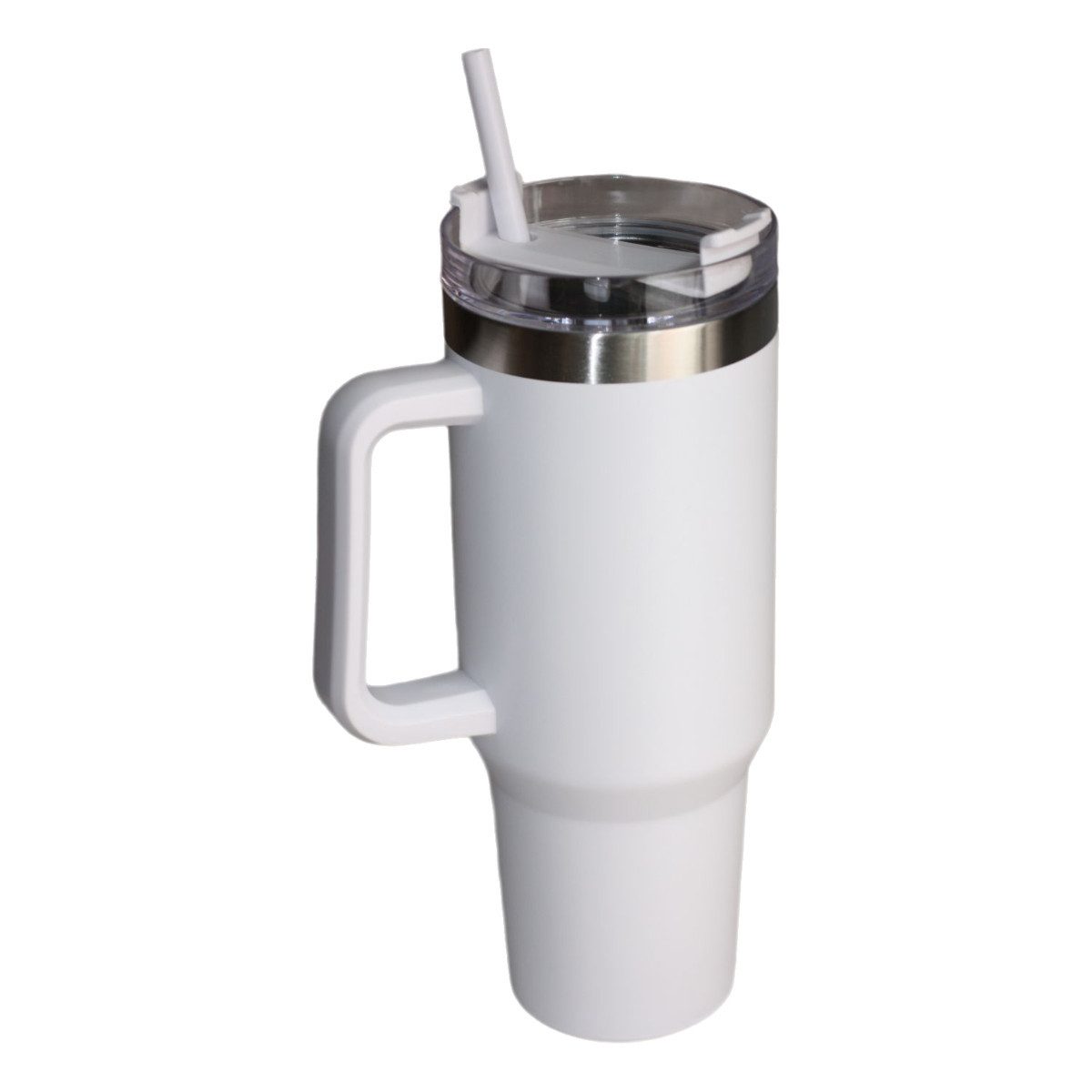 emeco Thermobecher Thermobecher Tumbler 1200 ml, Becher mit Deckel, Henkel und Strohhalm