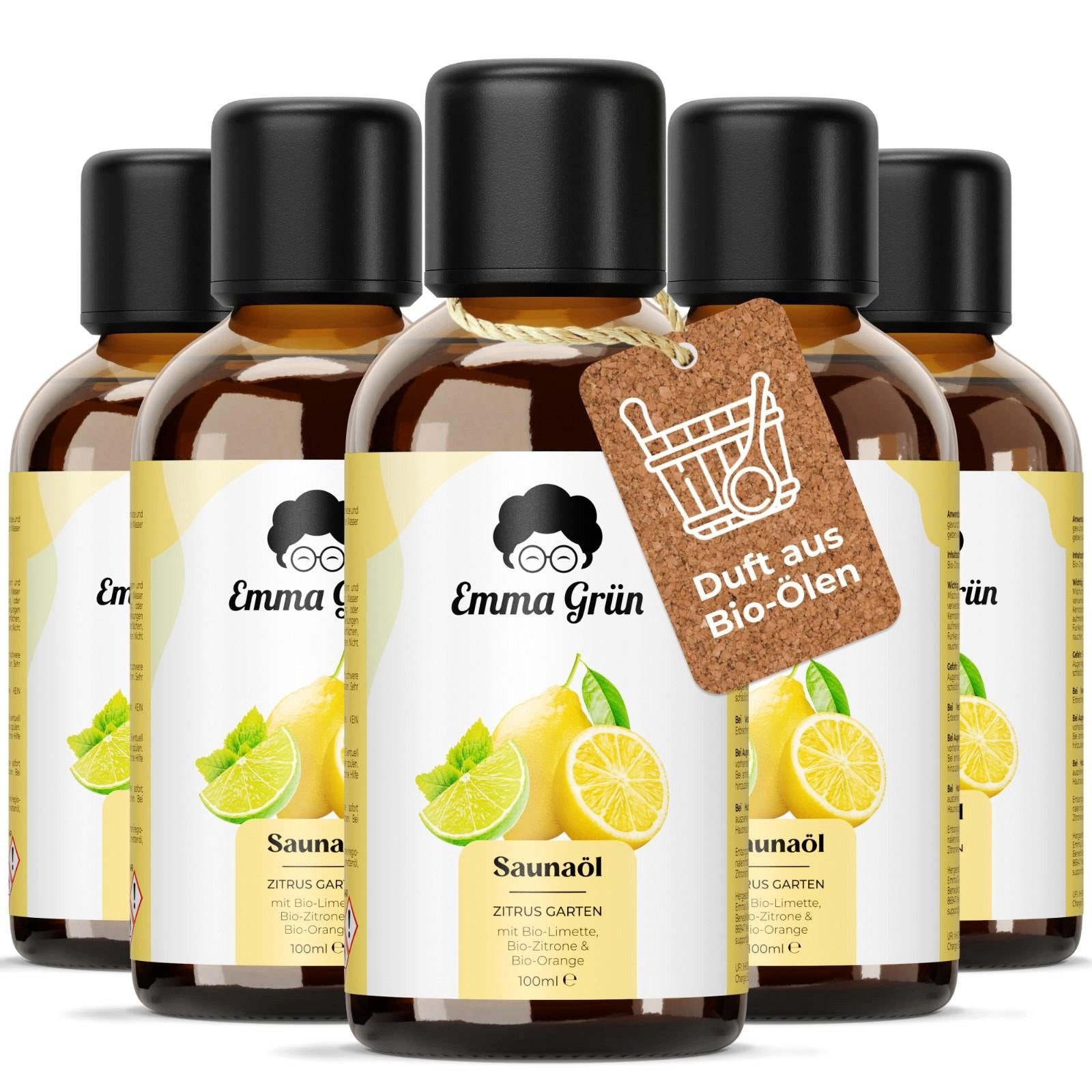 Emma Grün Aufgusskonzentrat Bio mit Limette, Zitrone & Orange, (5-St), Fruchtig-frischer Zitrusduft in Bio-Qualität
