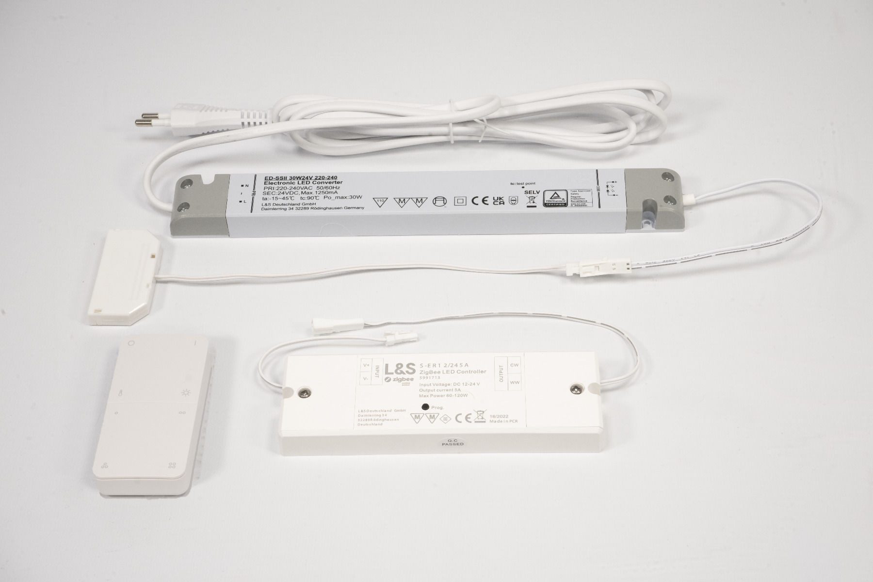 L&S EMOTION FB Startset 30W 24V – LED-Set mit Funkfernbedienung & Trafo Fernbedienung