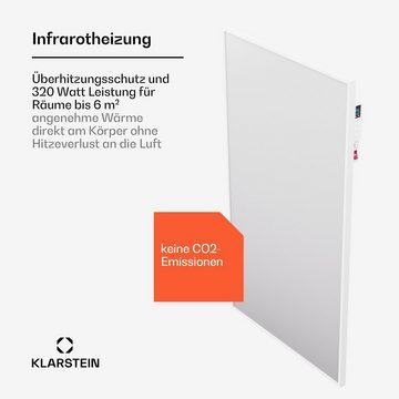 Klarstein Heizkörper Wonderwall Air Smart, elektrischer Infrarot Heizung mit Thermostat Wärmestrahlung