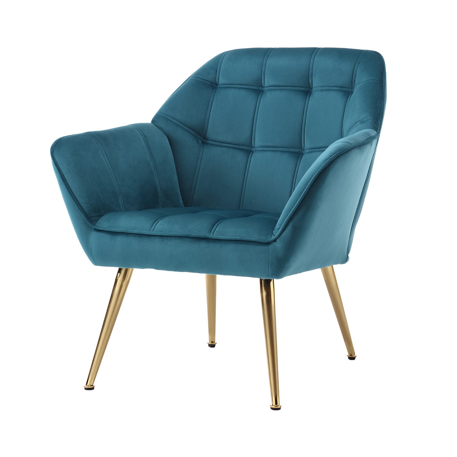 WAHSON OFFICE CHAIRS Ohrensessel mit Massivholz-/Metallbeinen Moderner Sess günstig online kaufen