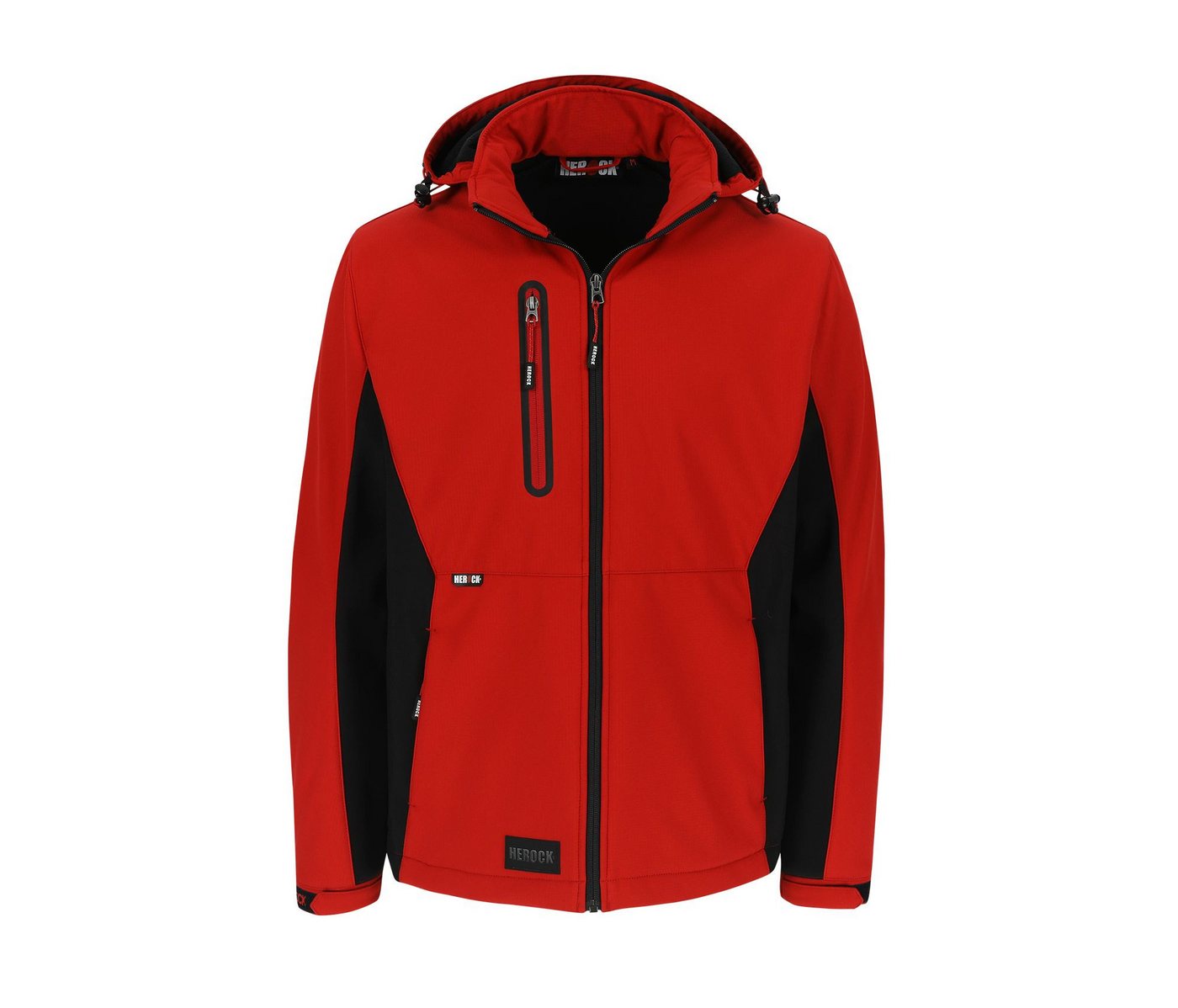 Herock Arbeitsjacke Softshelljacke Trystan wasserdicht mit Kapuze mit abnehmbarer Kapuze