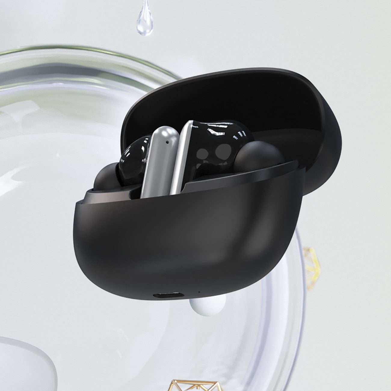 Dudao U21 Bluetooth-Kopfhörer (Bluetooth, TWS In-Ear Kopfhörer mit ANC+ENC und Ladeetui)