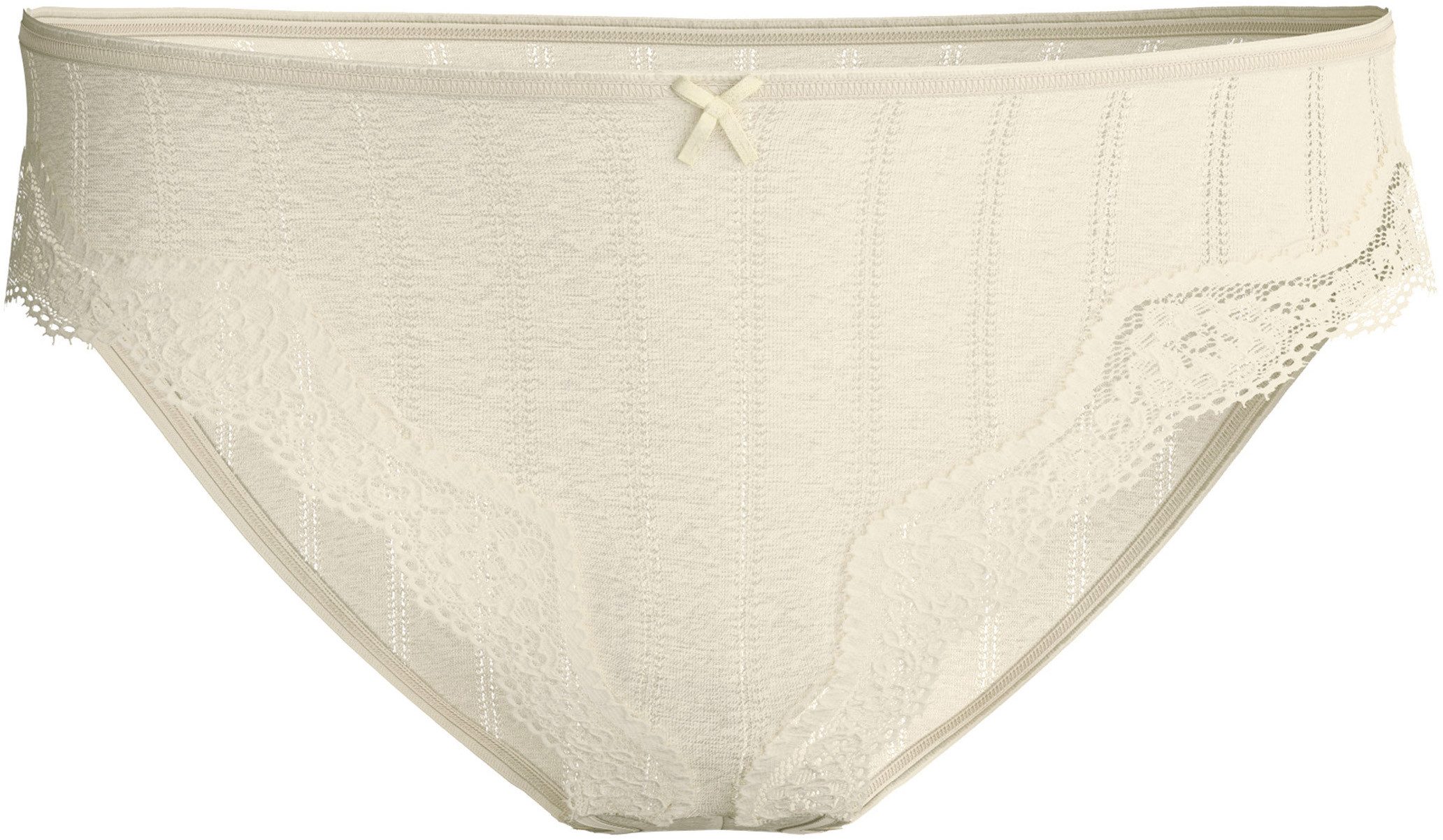 CALIDA Slip Etude Toujours Nadelstreifen-Optik, florale Spitze, Regular-Cut, Jacquard, elastisch