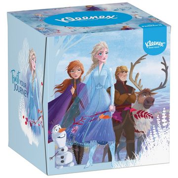 KLEENEX Papiertaschentücher Disney Würfel-Box, 4 verschiedene Designs, 12x48 Taschentücher, Kinder
