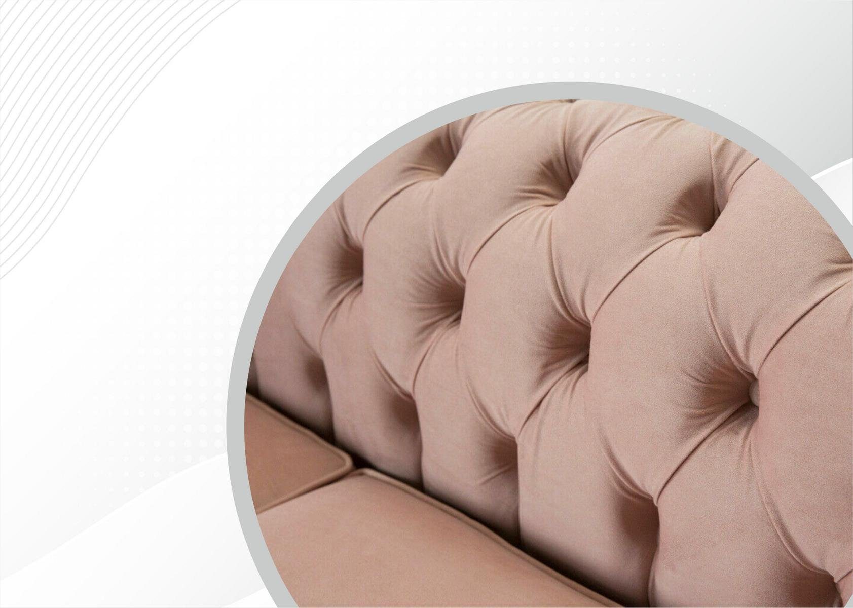 JVmoebel Chesterfield-Sofa, Chesterfield 3 Sitzer cm Sofa Design 197 Couch