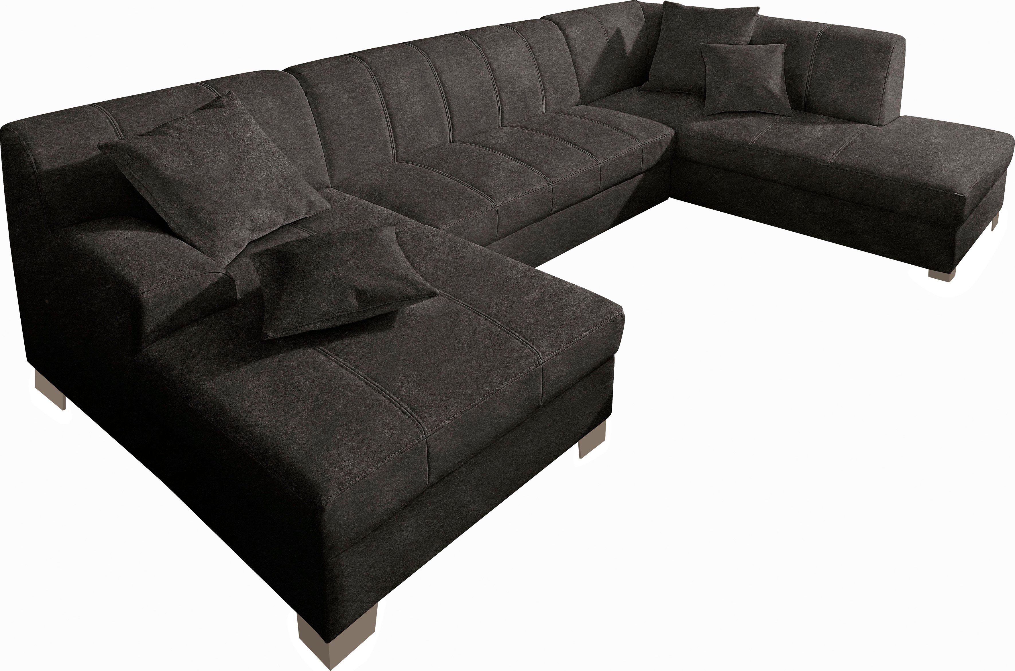 DOMO collection Wohnlandschaft TURAH 297x195x75 cm, moderne Steppung, viel Platz, bequem, whlw. mit Bettfunktion, U-Form – Bild 2 von 5