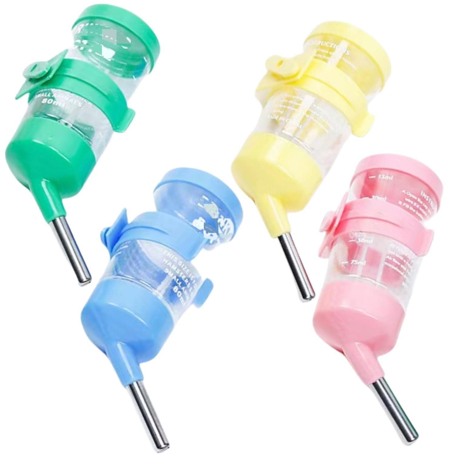 LuxusKollektion Wasserspender Kleintiertränke 4er-Set 80ml farbkodiert