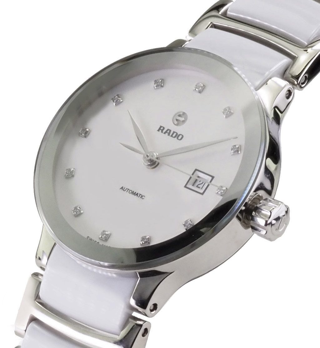 Rado Luxusuhr schweizer Damen Uhr Automatik R30027732 Centrix Diamant Ø 28 mm