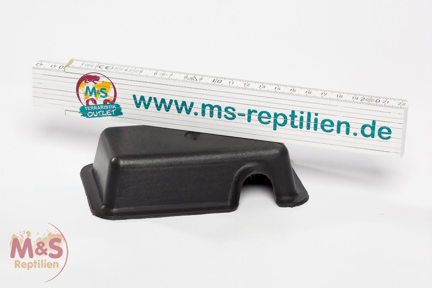 M&S Reptilien Terrarium Versteck Höhle / Hide Box XS (seitlicher Eingang)