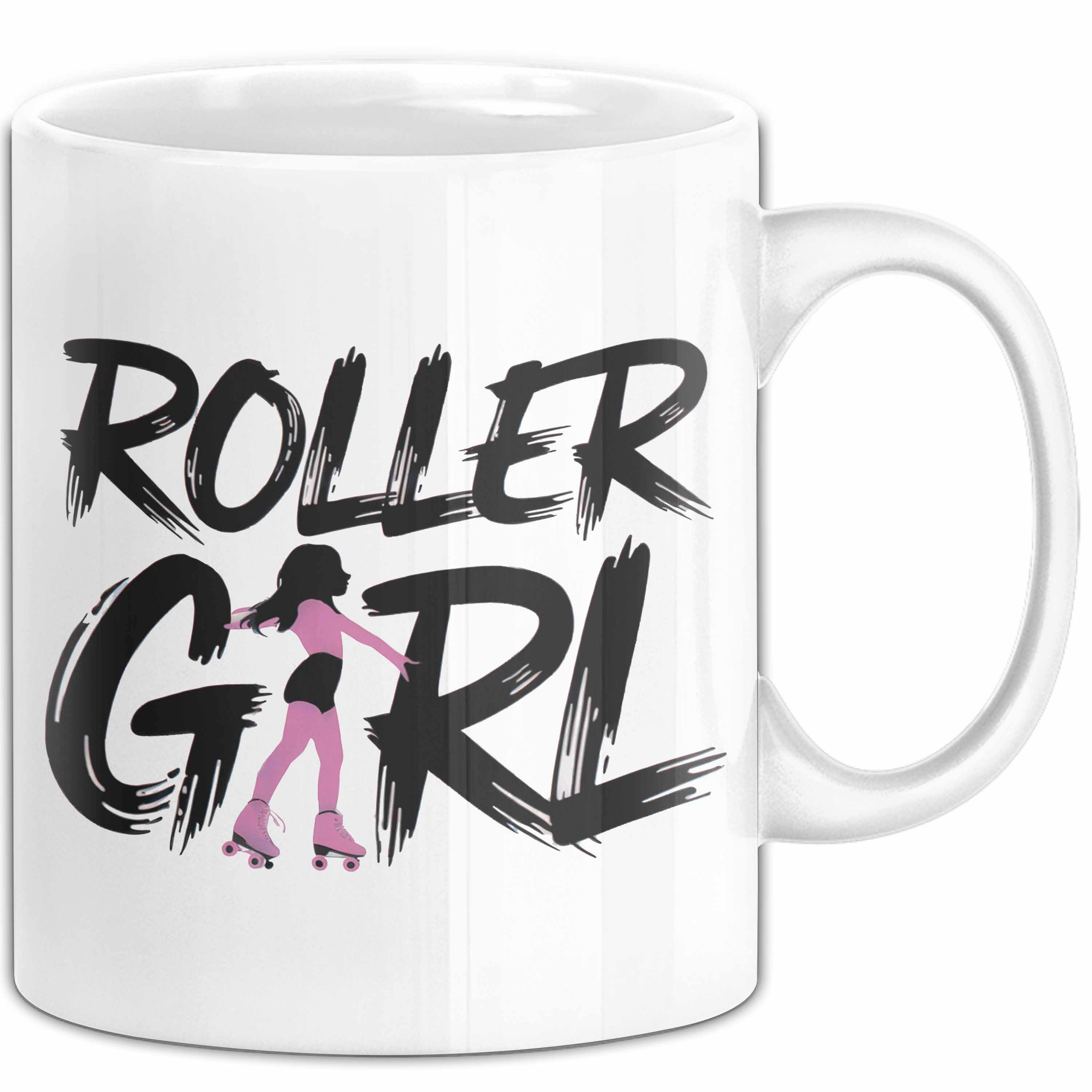 Trendation Tasse Rollschuh Skater Tasse Geschenk Rollergirl Skating Geschenkidee Lust