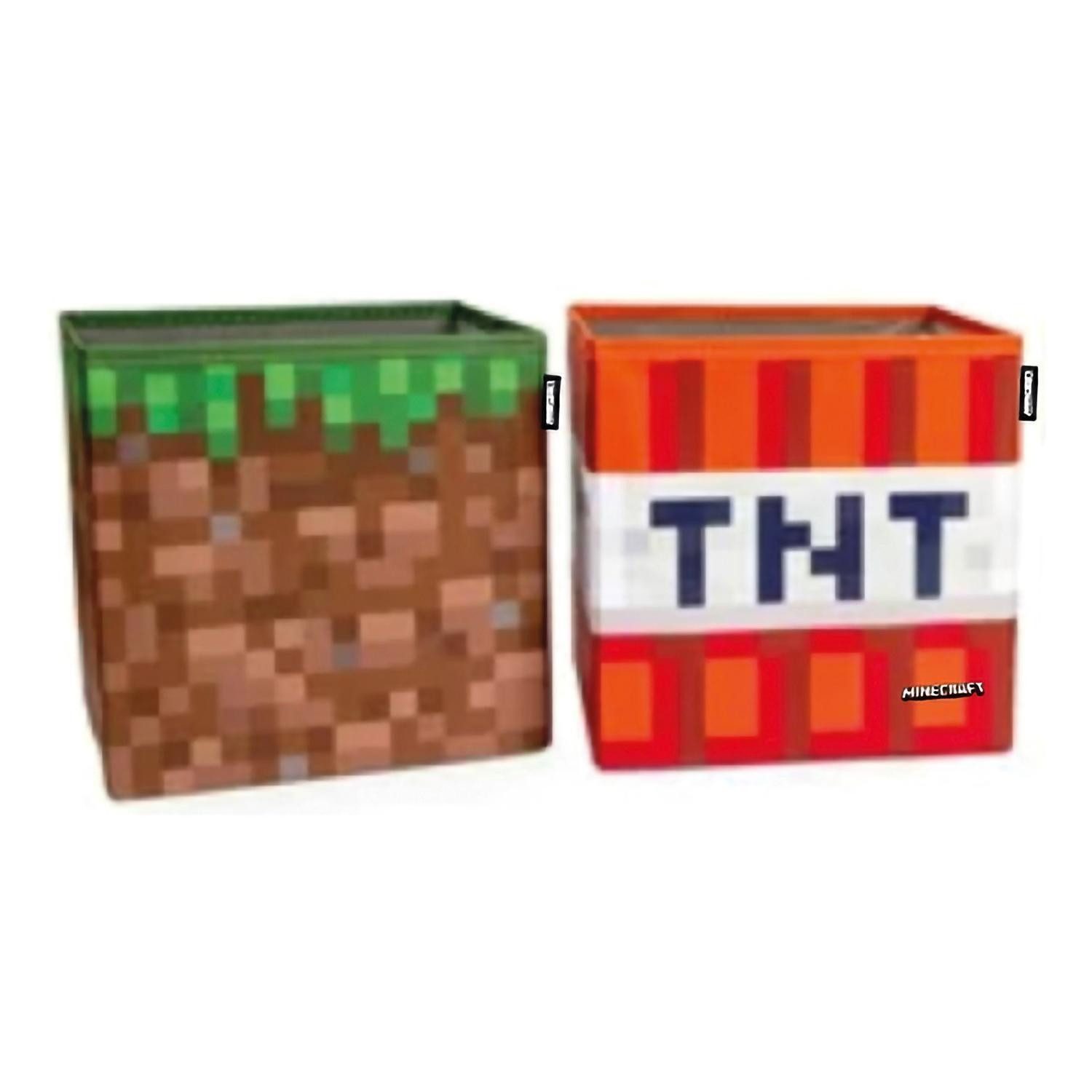 Aufbewahrungsbox 2er Set MINECRAFT, Mehrfarbig, Stoff, günstig online kaufen