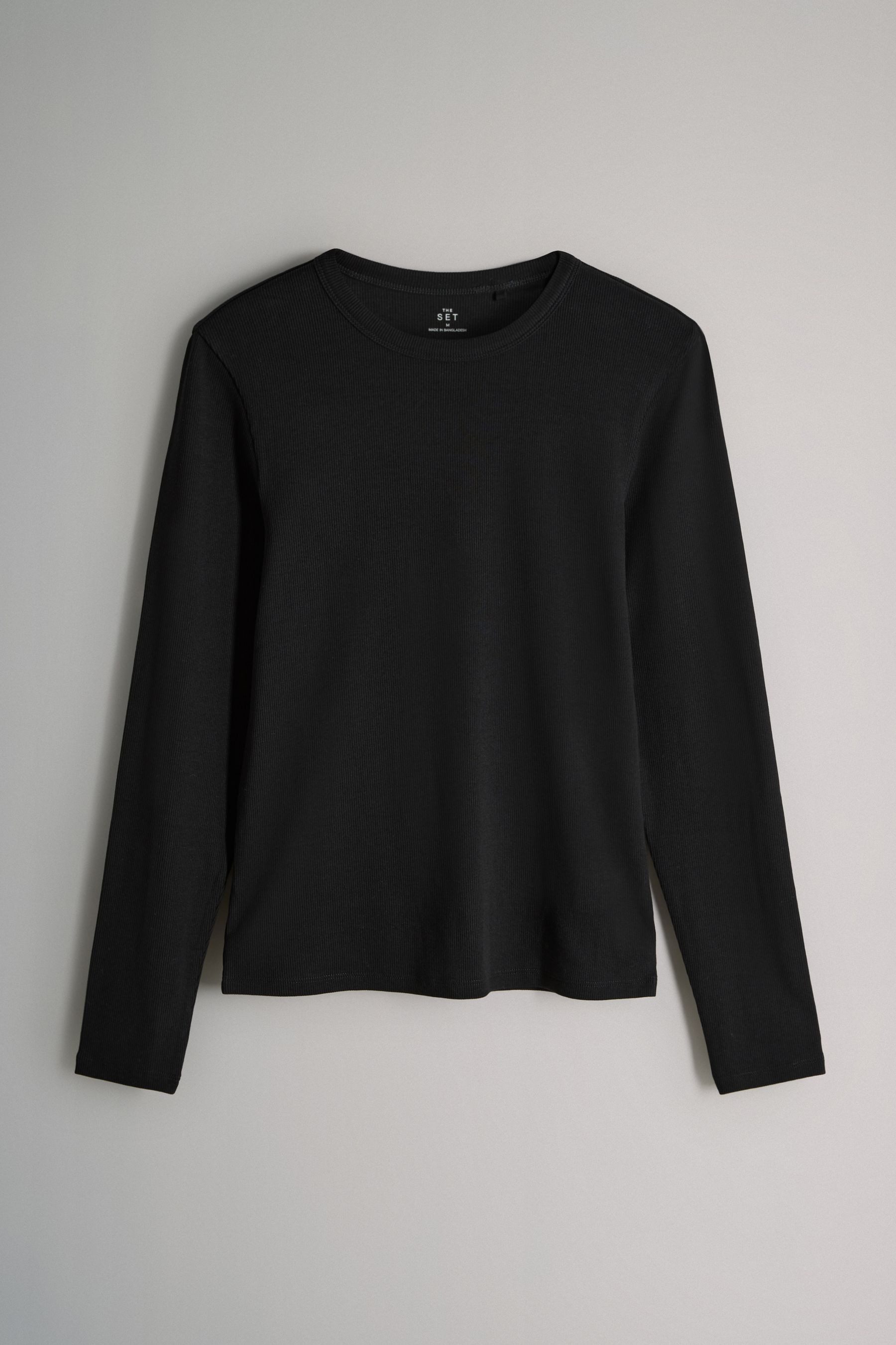 The Set Langarmshirt The Set Gerippte günstig online kaufen