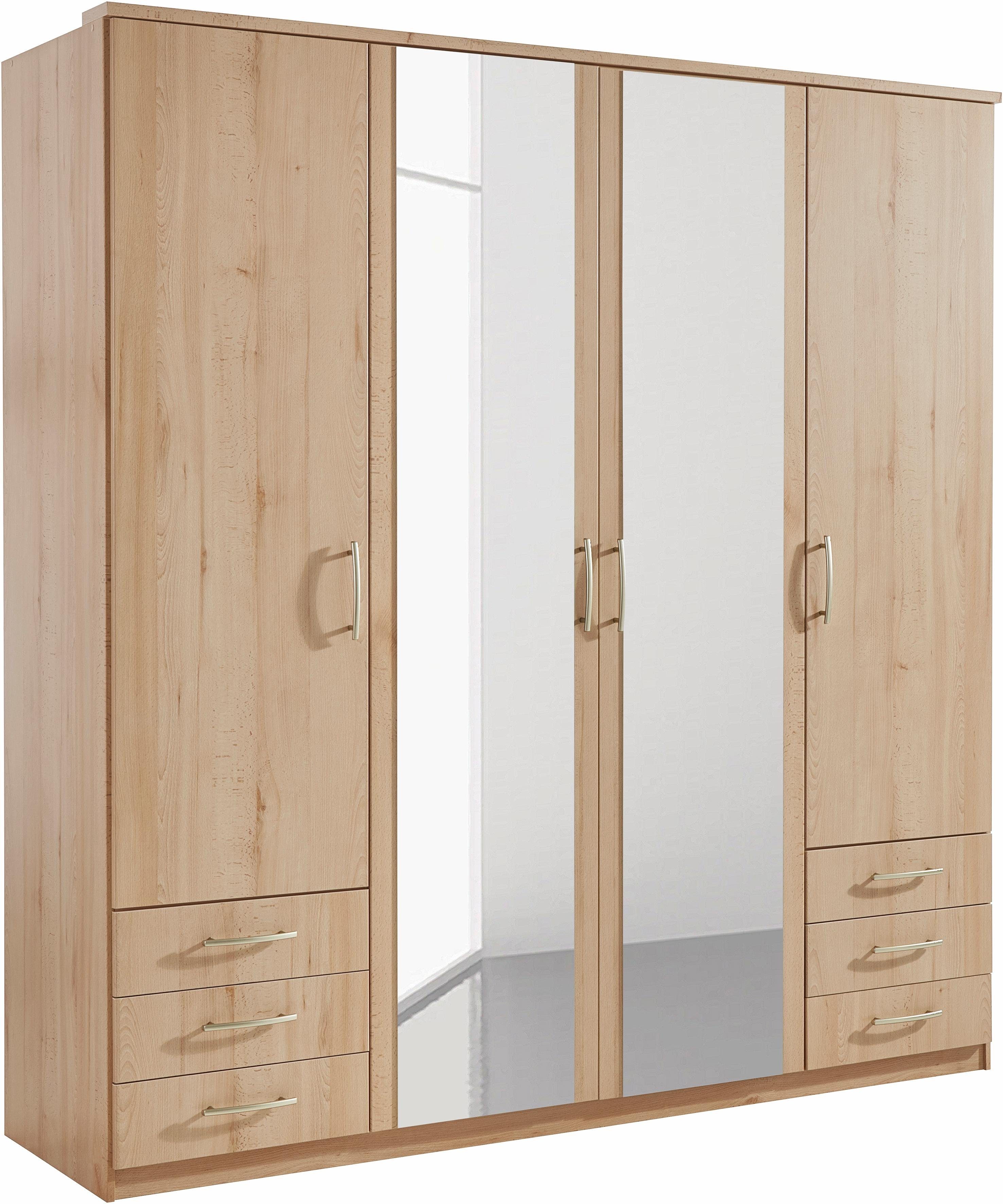 priess Kleiderschrank Husum mit dekorativen Kranz, wahlweise mit Schubkästen