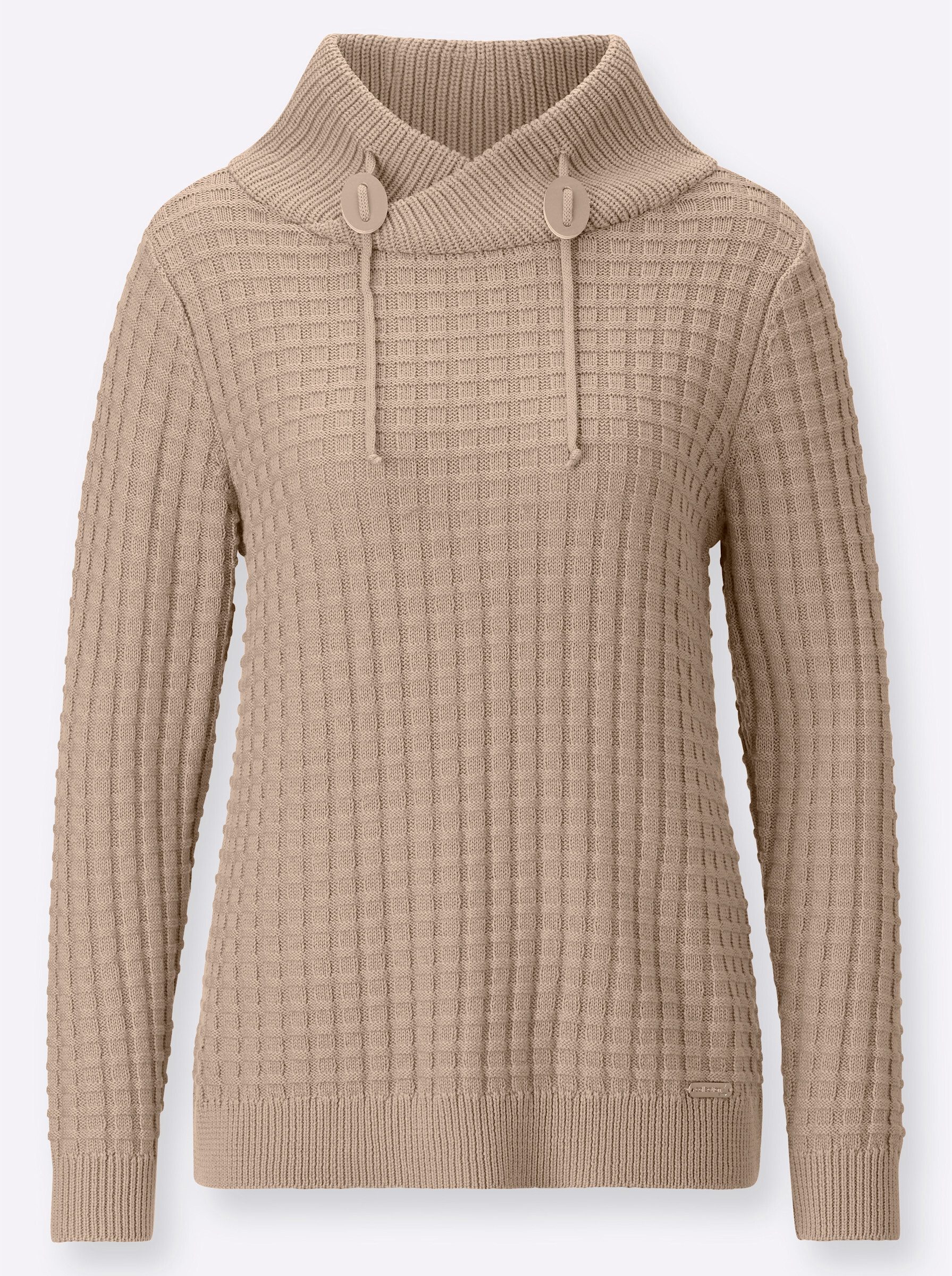 Strickpullover Langarm-Pullover Langarm Struktur